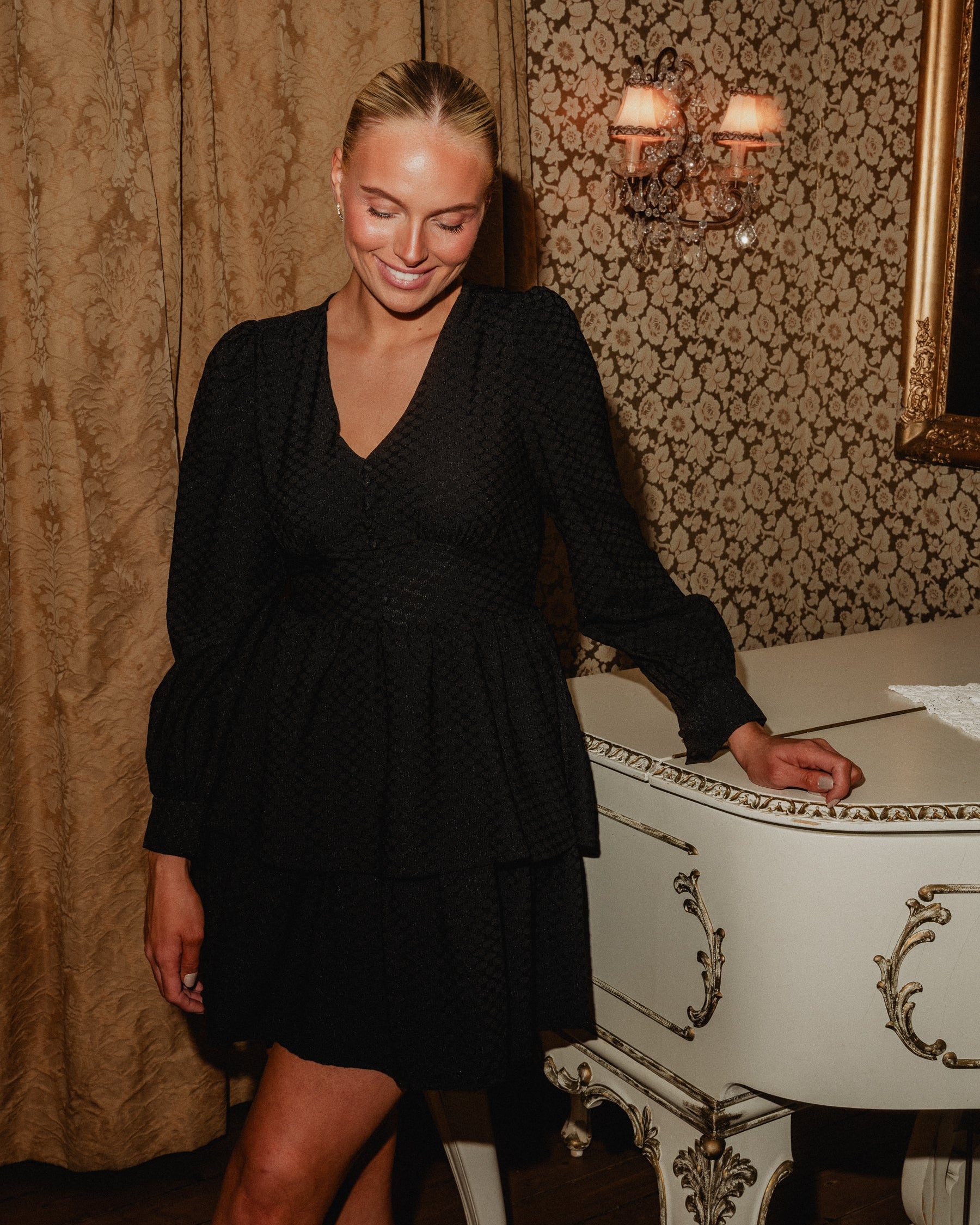VMAUGUSTA Short Dress - Black